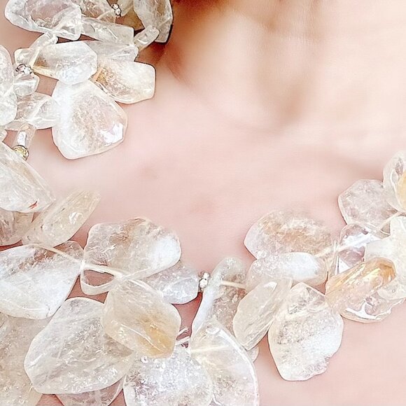 Golden Rutile Quartz Necklace - Picture 2 of 2